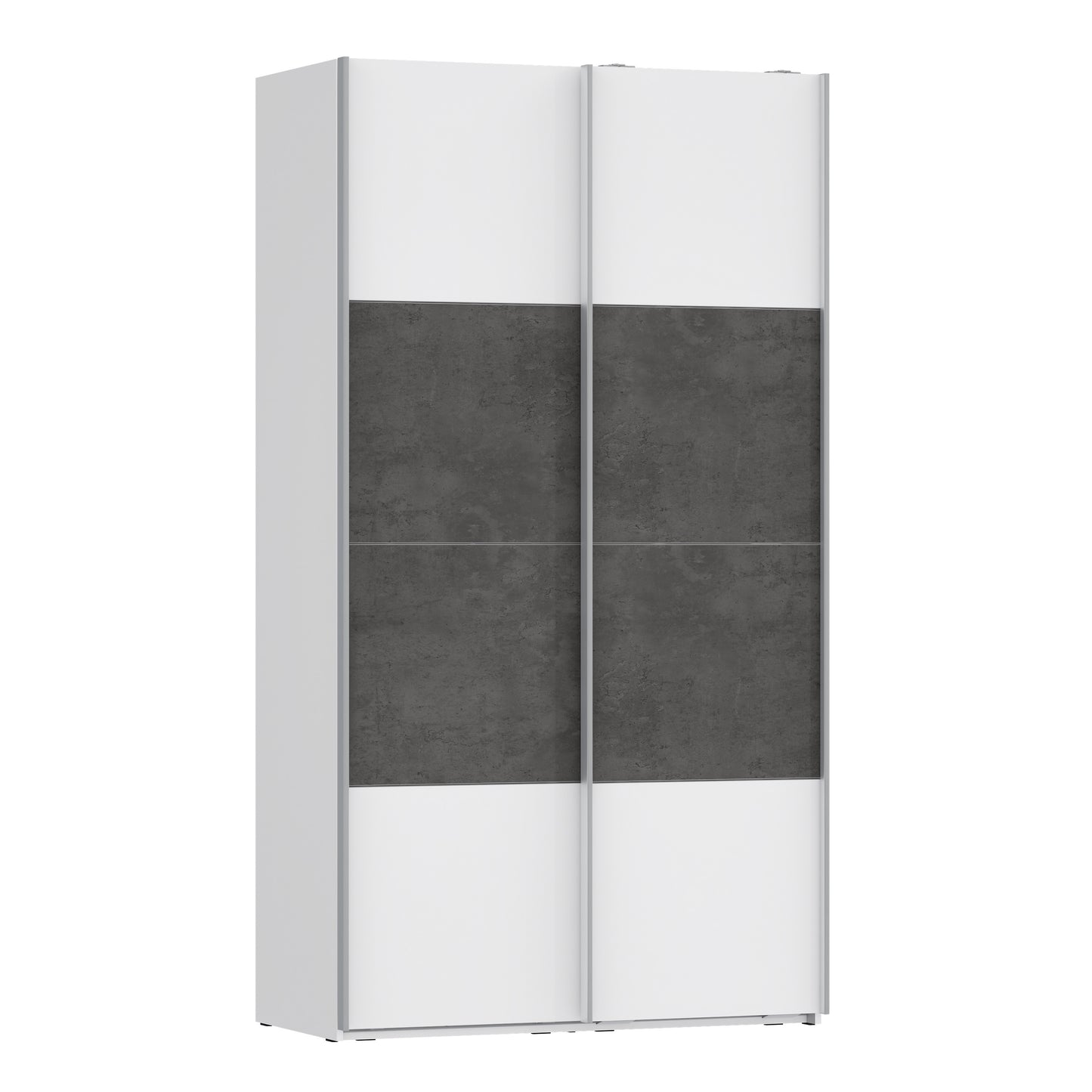 Dulap cu 2 usi culisante Olivier, 2 Usi, Alb, 120.1 Cm