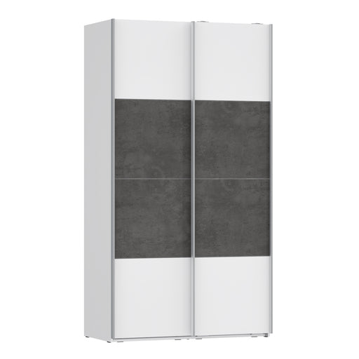 Dulap cu 2 usi culisante Olivier, 2 Usi, Alb, 120.1 Cm