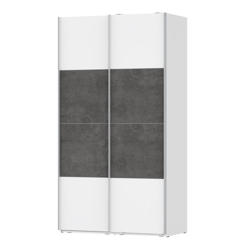 Dulap cu 2 usi culisante Olivier, 2 Usi, Alb, 120.1 Cm