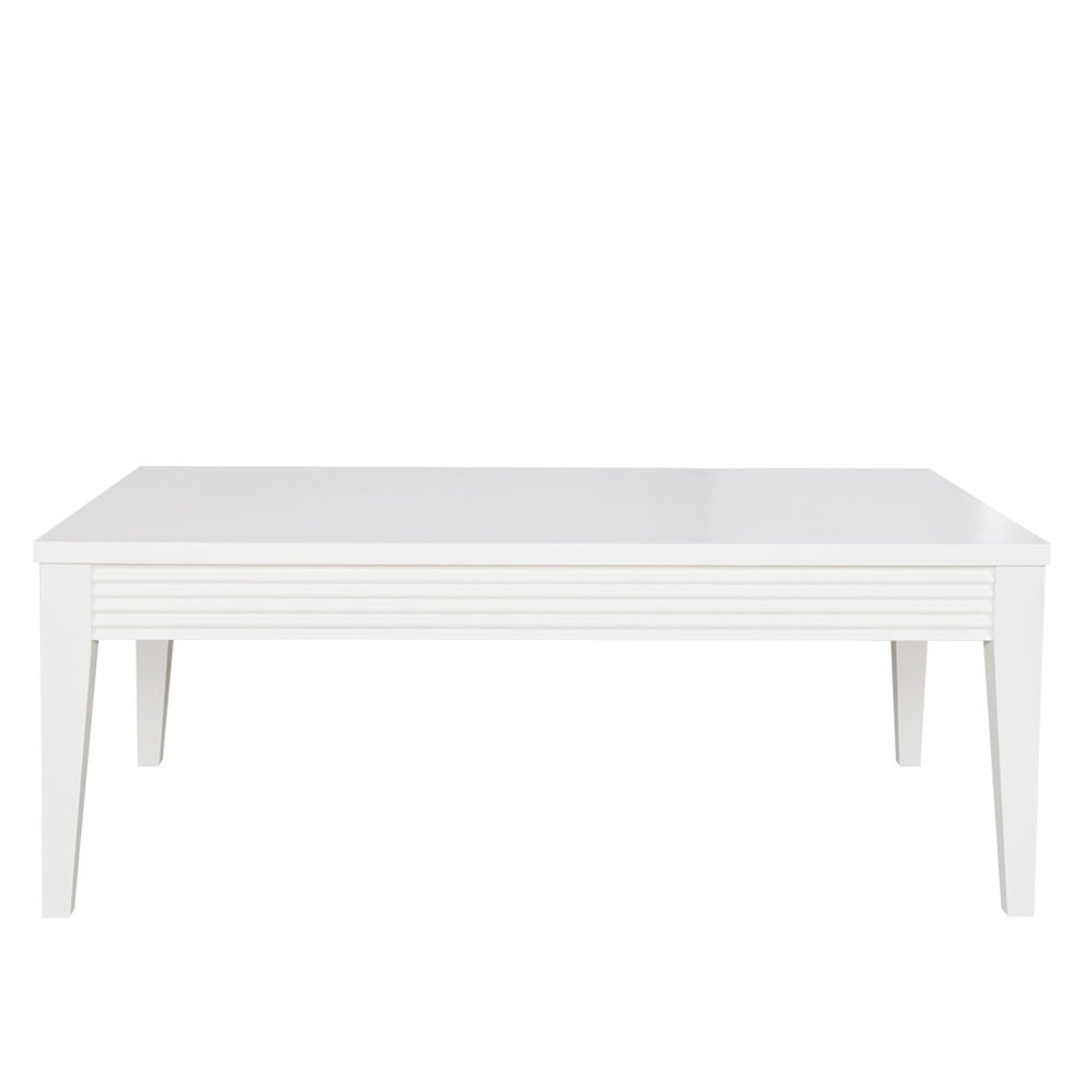 Masa Cafea Verona Bianco Alb, 120 Cm