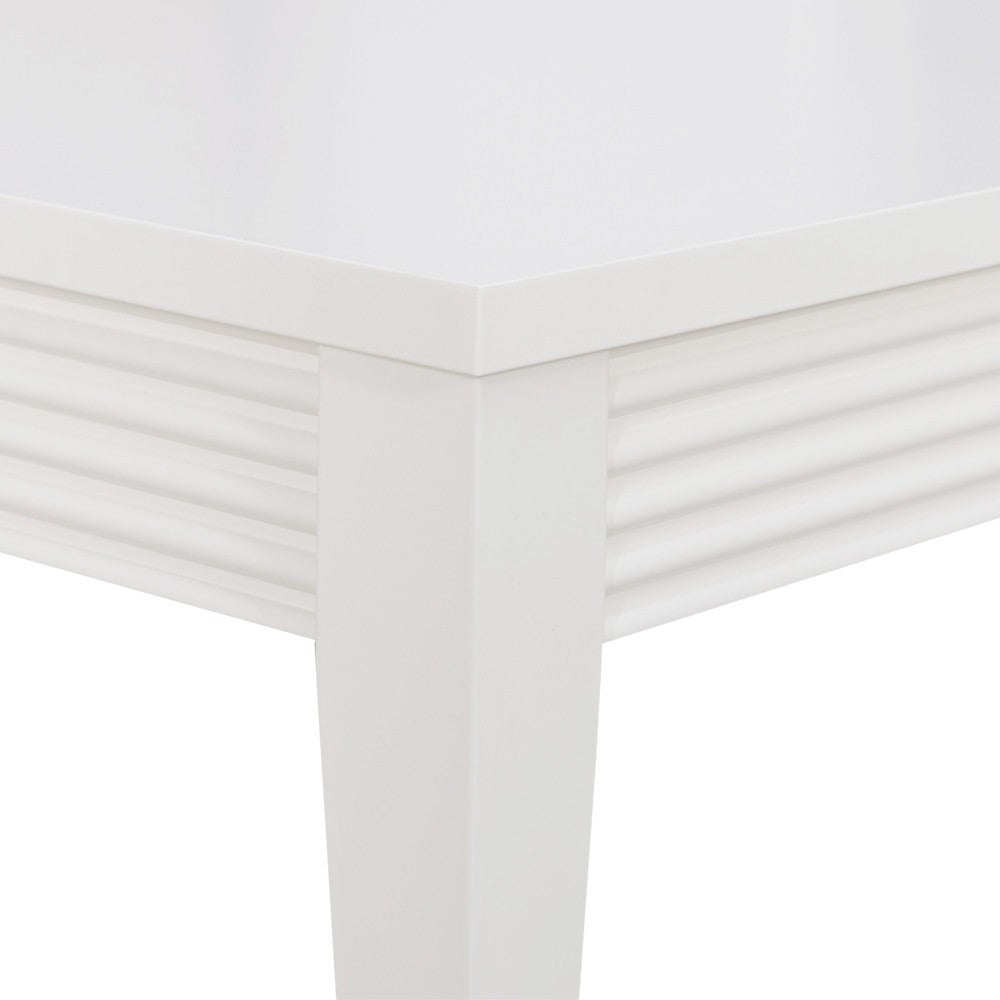 Masa Cafea Verona Bianco Alb, 120 Cm