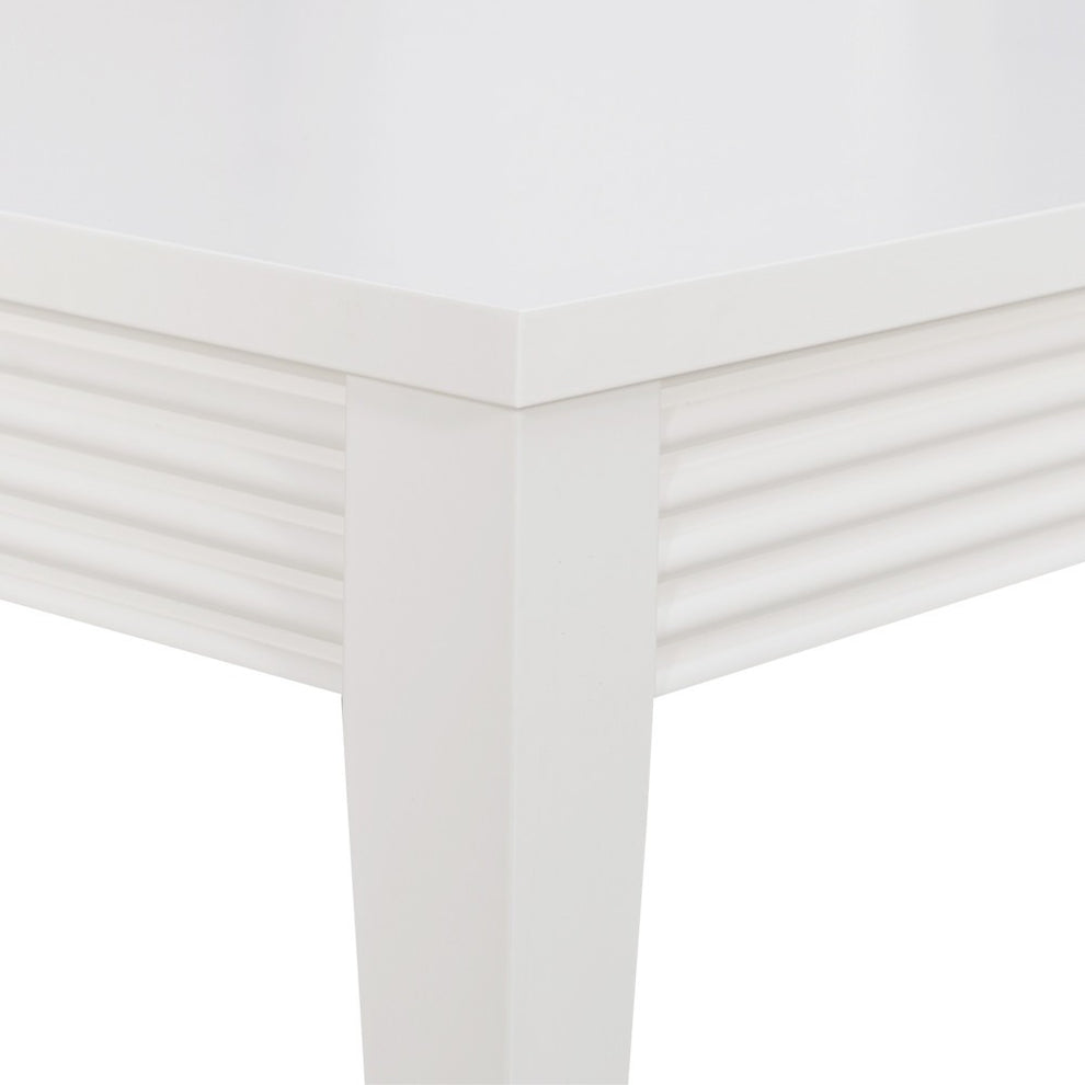 Masa Cafea Verona Bianco Alb, 120 Cm