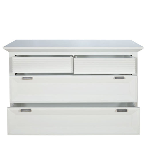 Comoda Cu 4 Sertare Verona Bianco Alb , 125.8 Cm