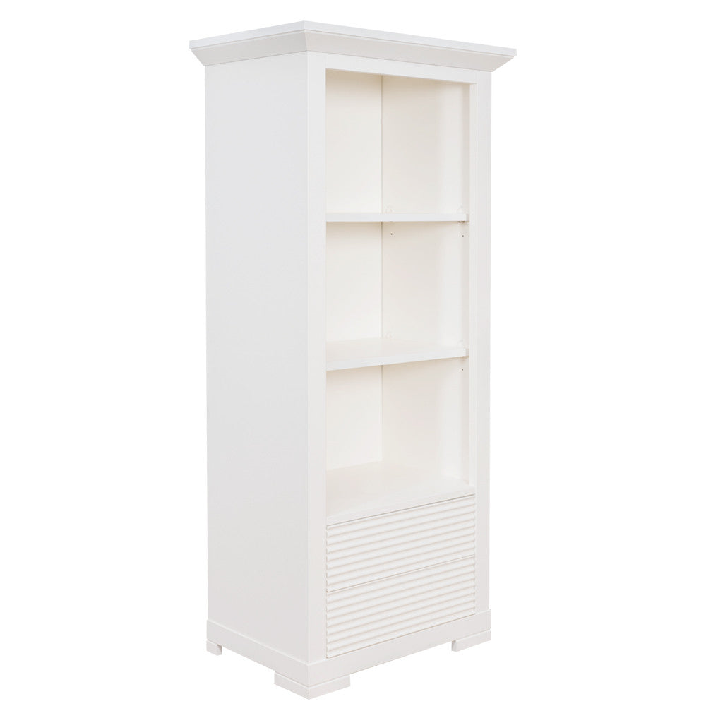 Biblioteca Mica Cu 2 Sertare Verona Bianco Alb, 65.4 Cm