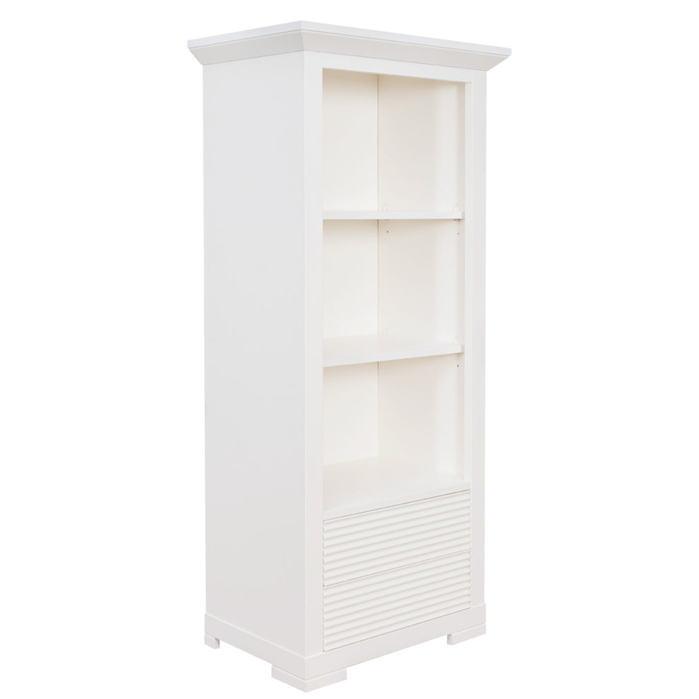 Biblioteca Mica Cu 2 Sertare Verona Bianco Alb, 65.4 Cm