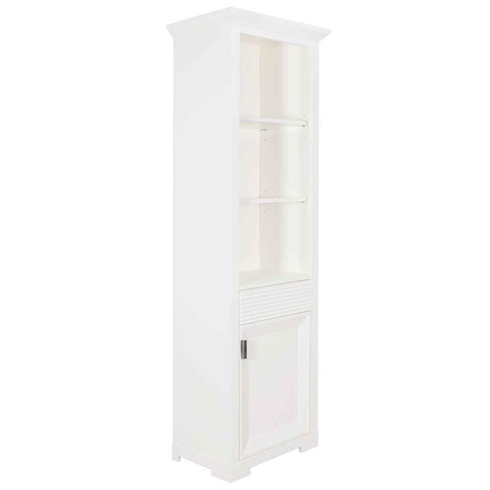 Bibioteca Cu 1 Usa Si 1 Sertar Verona Bianco Alb, 65.4 Cm