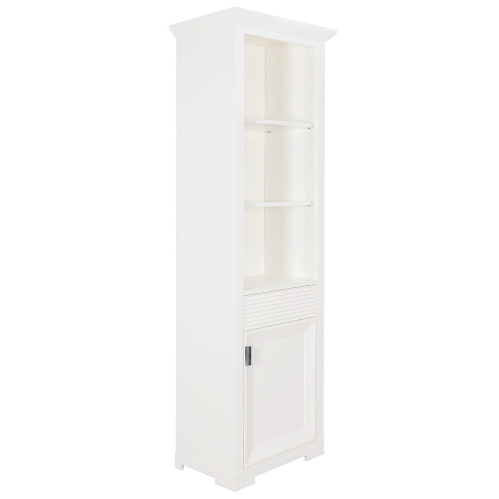 Bibioteca Cu 1 Usa Si 1 Sertar Verona Bianco Alb, 65.4 Cm