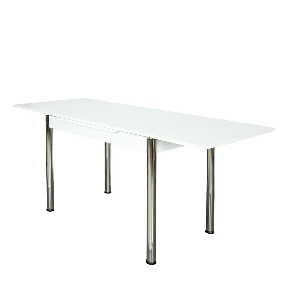 Set Masa Extensibila cu 4 Scaune  Artemis, Alb
