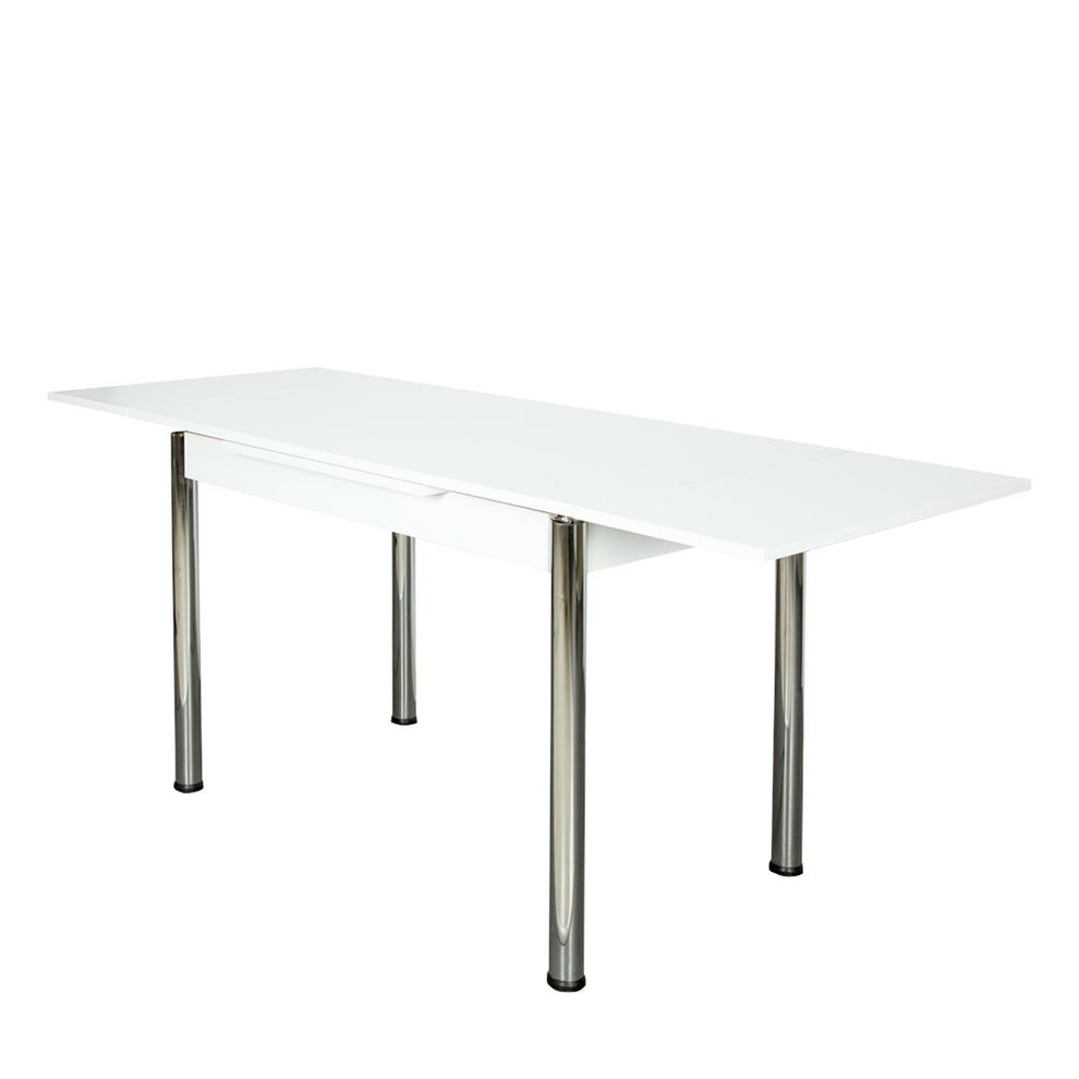 Set Masa Extensibila cu 4 Scaune  Artemis, Alb