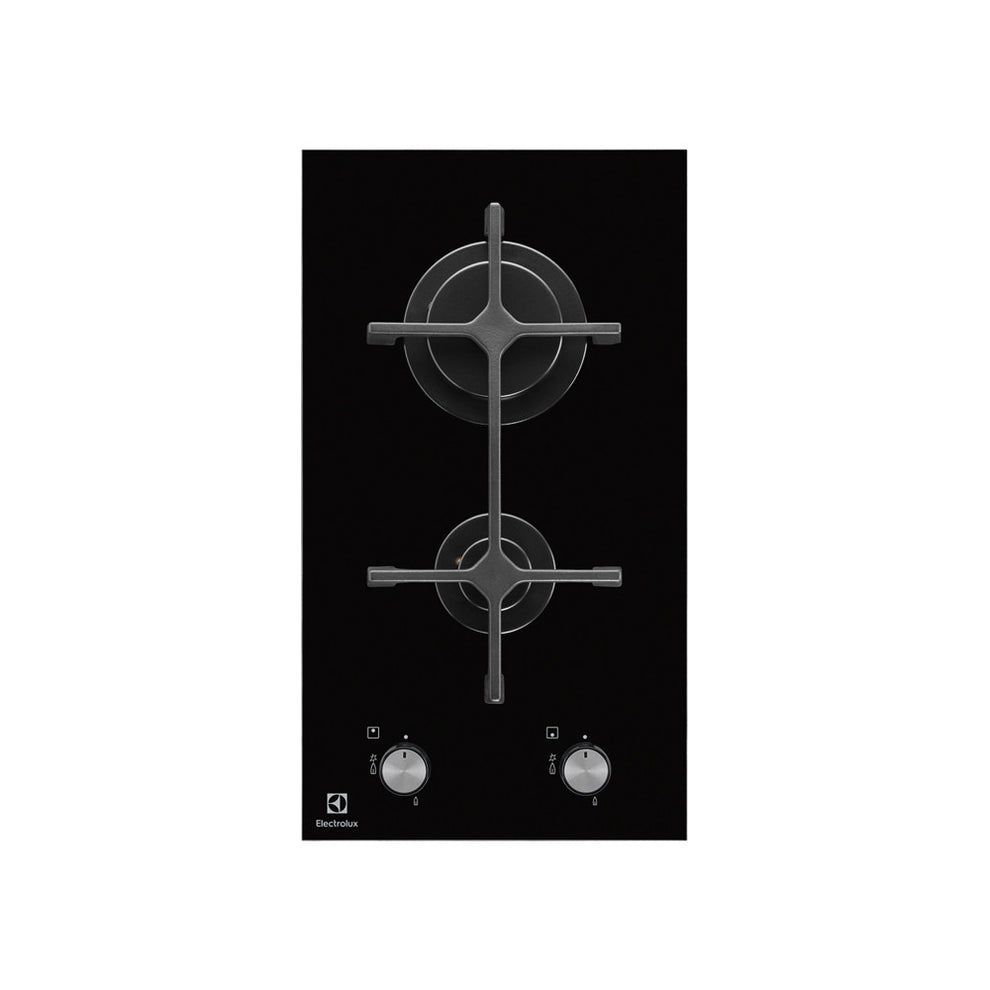 Plita Incorporabila Ceramica Pe Gaz Electrolux EGC3322NVK, Negru, 29 cm