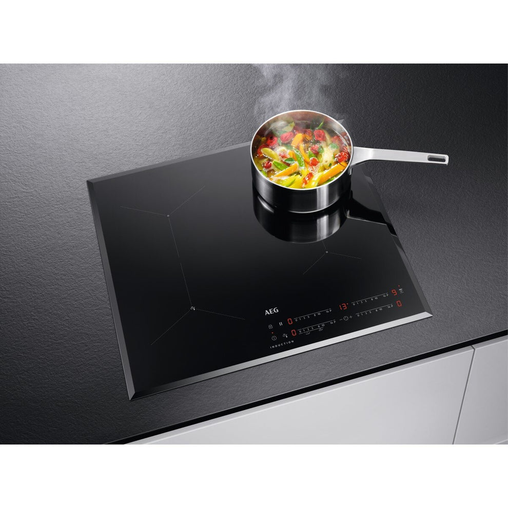 Plita Inductie AEG IAE64431FB, 4 Zone De Gatit, Negru, 60 Cm