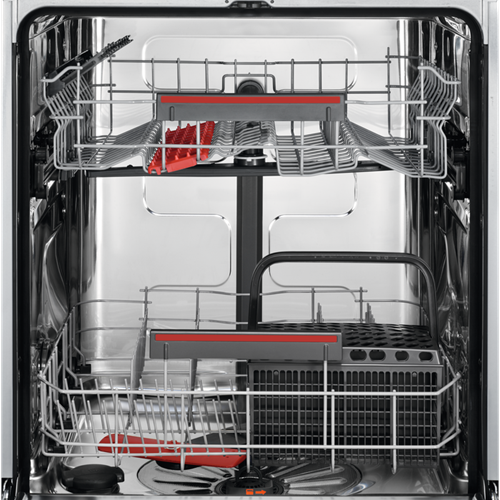 Masina De Spalat Vase Incorporabila AEG FEE53610ZM, SatelliteClean, Inverter, 13 Seturi, D, Inox, 60 Cm