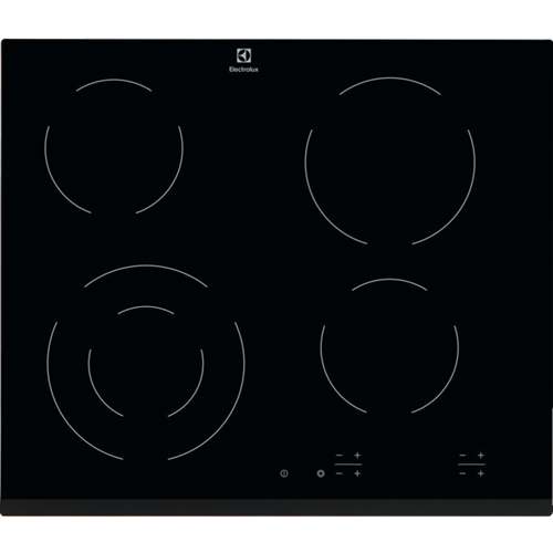 Plita Vitroceramica Electrolux EHF6241FOK, 4 Zone De Gatit, Negru, 60 Cm
