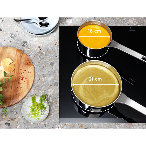 Plita Inductie Electrolux EIV734, Booster 4 Zone, Negru, 71 Cm
