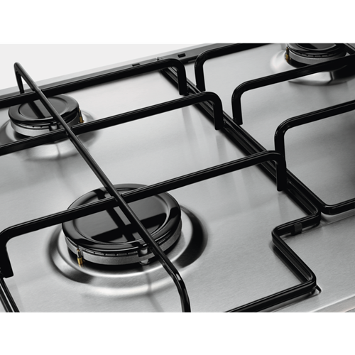 Plita Gaz Electrolux KGS6426SX, 4 Arzatoare Gaz, Inox, 60 Cm