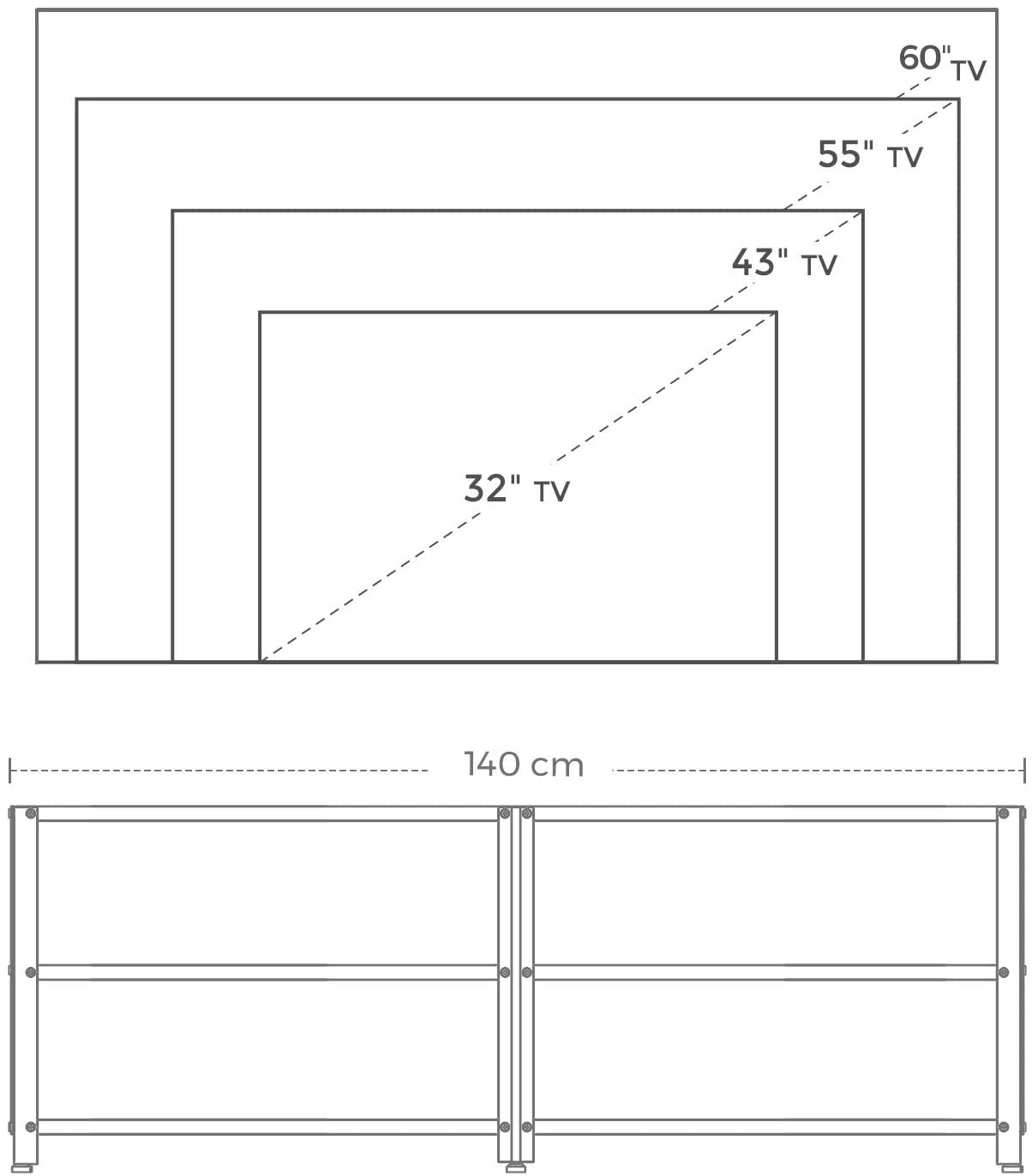 Stand TV Vintage,40 x 39.2 x 50 cm