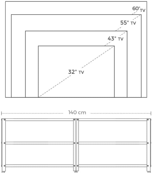 Stand TV Vintage,40 x 39.2 x 50 cm
