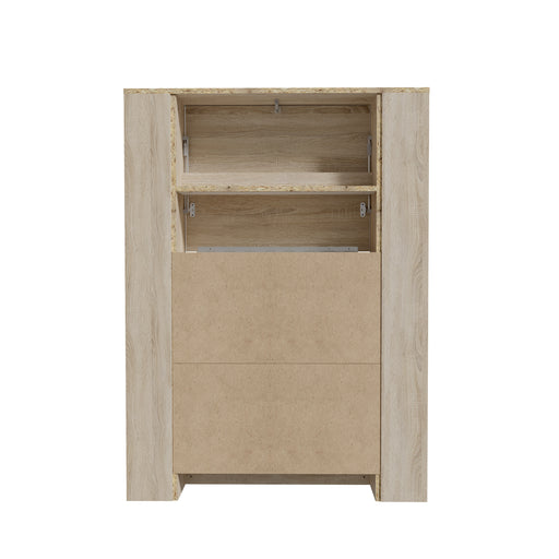 Etajera Multifunctional Sonoma, 88.2 x 120.8 x 18.6 (62.2) Cm