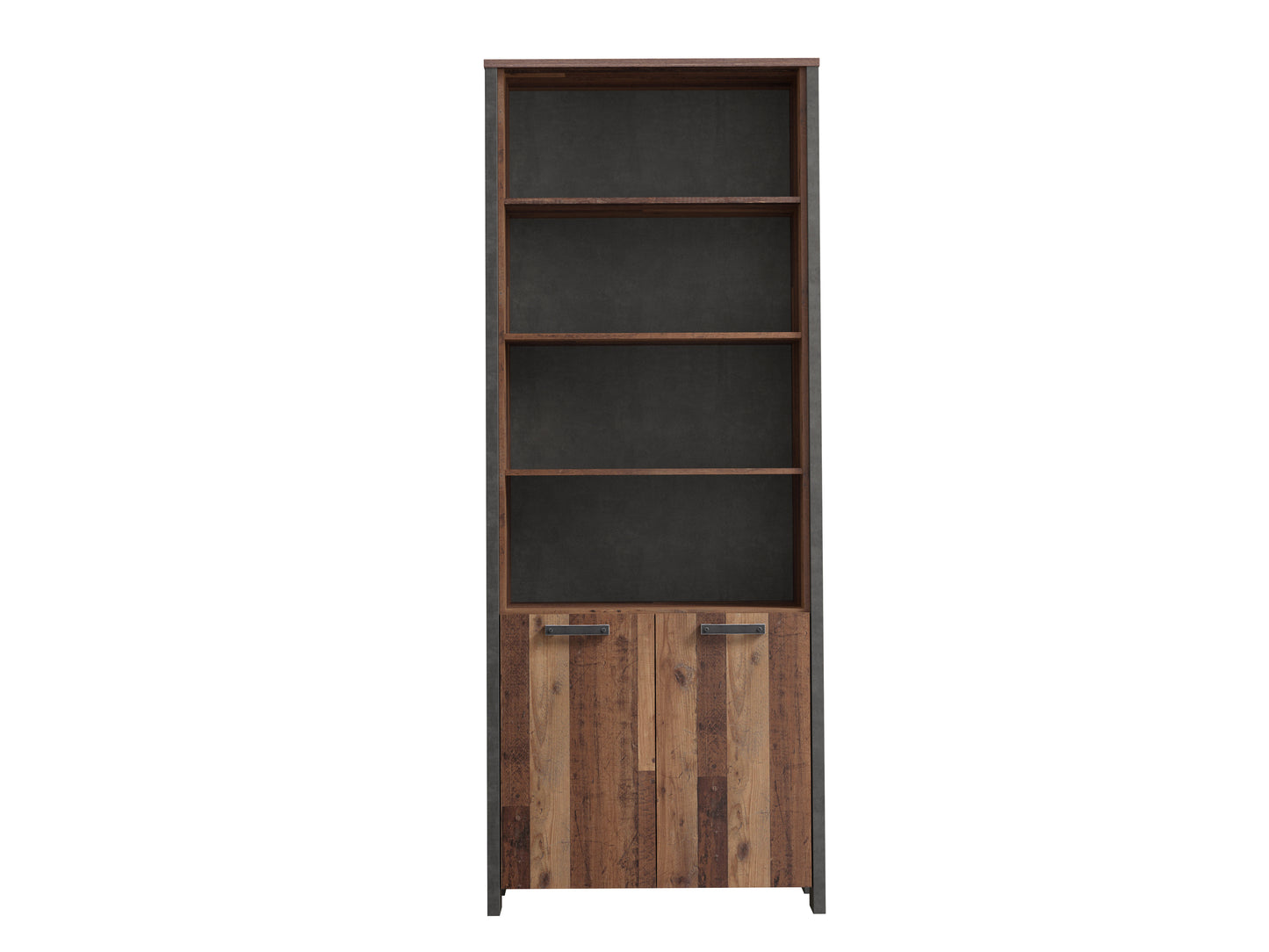 Etajera Clif, Lemn Vintage Si Beton, 86.7 Cm