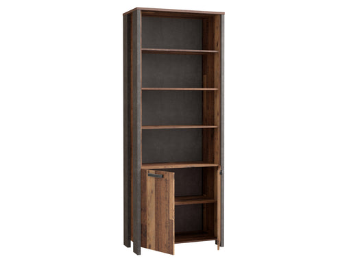 Etajera Clif, Lemn Vintage Si Beton, 86.7 Cm