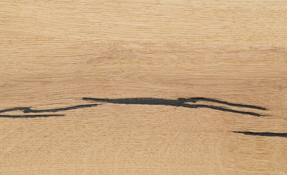 Polita Reno Smoked Oak, Furnir Din Lemn Masiv, 130 Cm