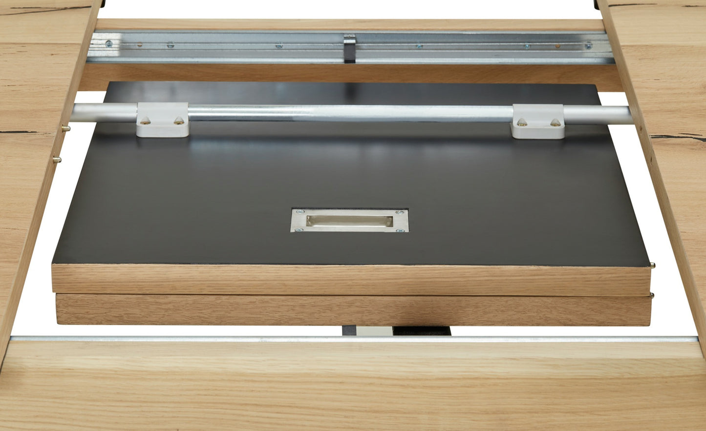 Masa Reno, Extensibila, Smoked Oak, Furnir Din Lemn Masiv, 180/230 x 90 x 77 Cm