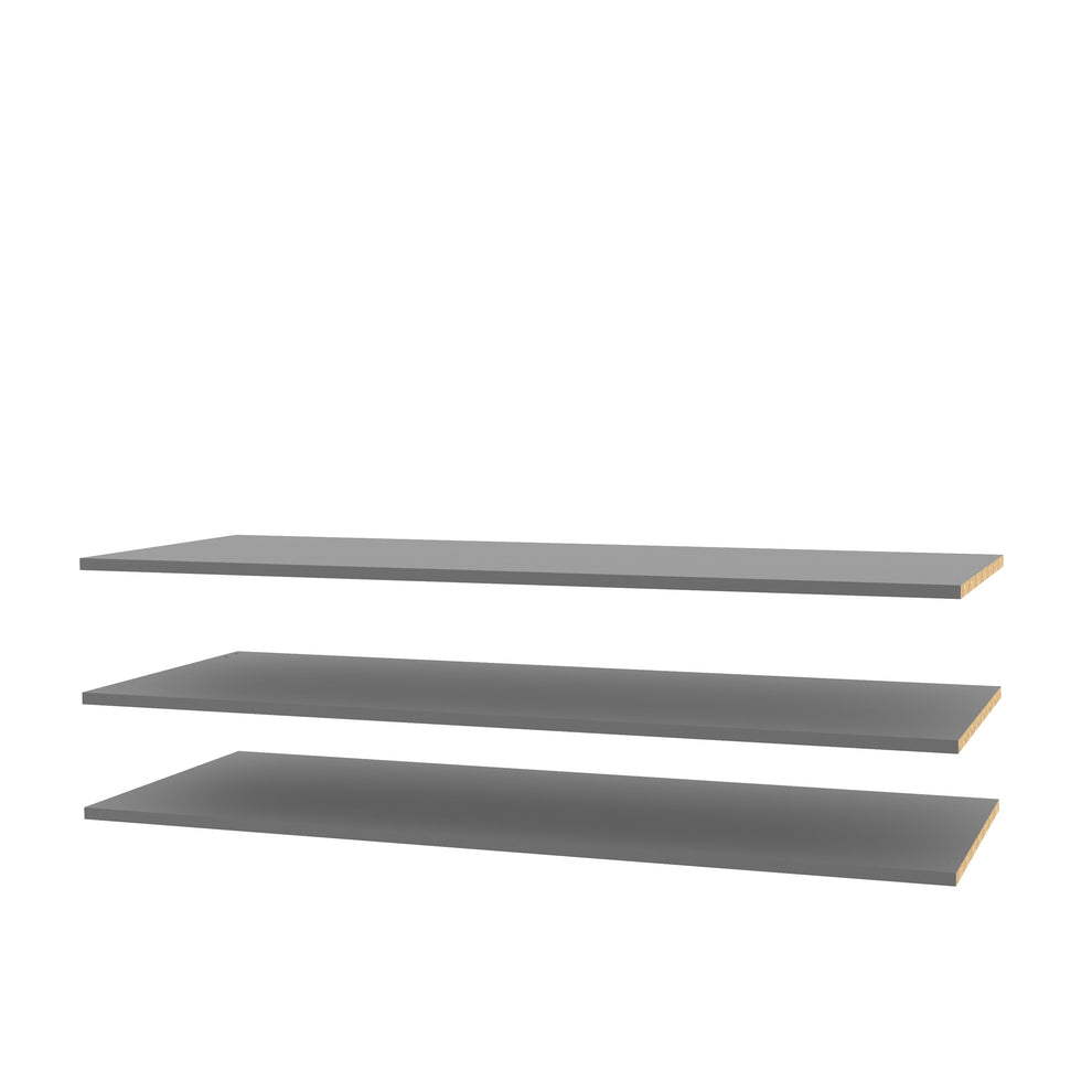 Set 3 Polite Pentru Dulap Rondino Gri, 107.8 Cm