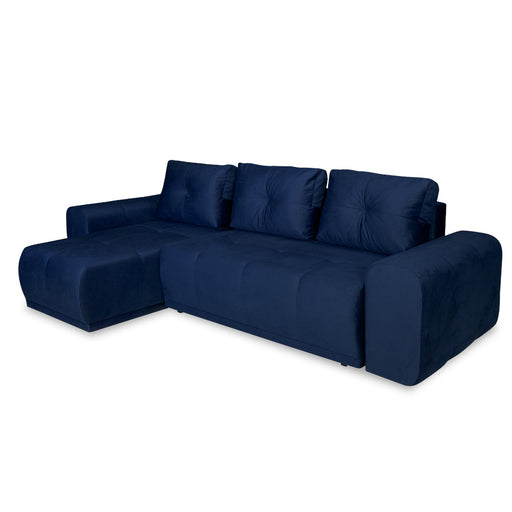 Coltar Extensibil Cu Lada Dreamer, Interschimbabil Stanga/Dreapta, Albastru Inchis, 290 x 162 x 100 Cm