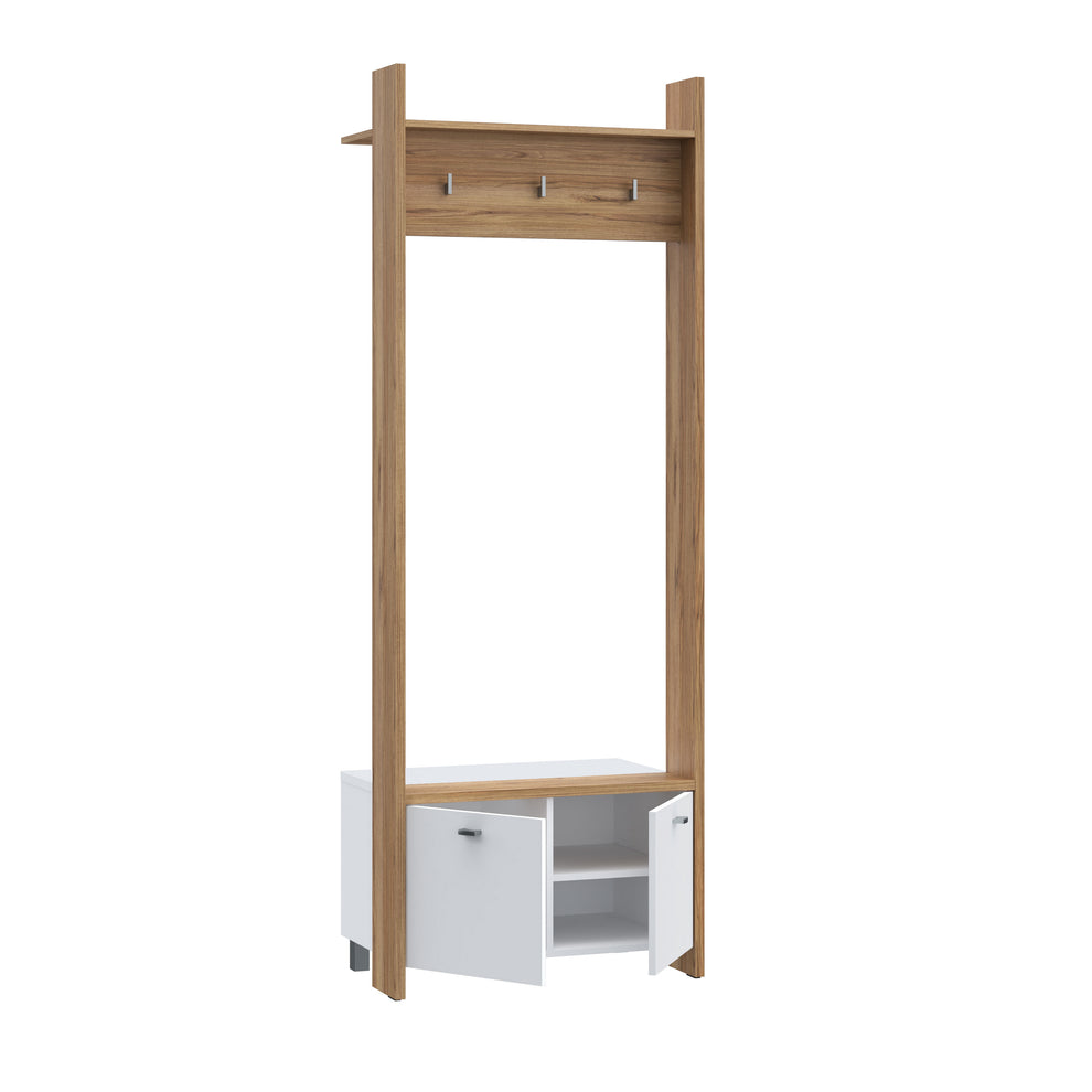 Cuier Ryloth Stejar Catania Si Alb, 74.1 Cm