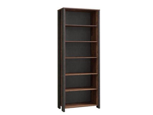 Etajera Clif, Lemn Vintage Si Beton Optic Gri Inchis, 86.7 Cm