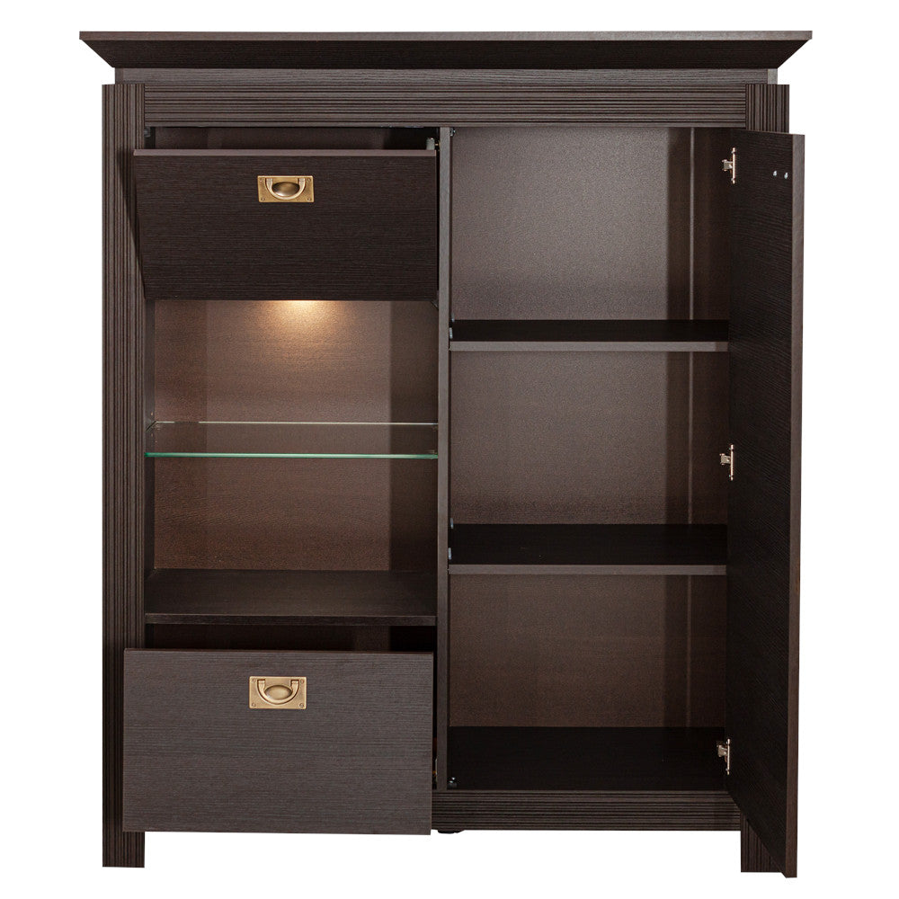 Comoda Bar Living Saigon Cantori Cu 2 Usi Si 1 Sertar, 118 Cm