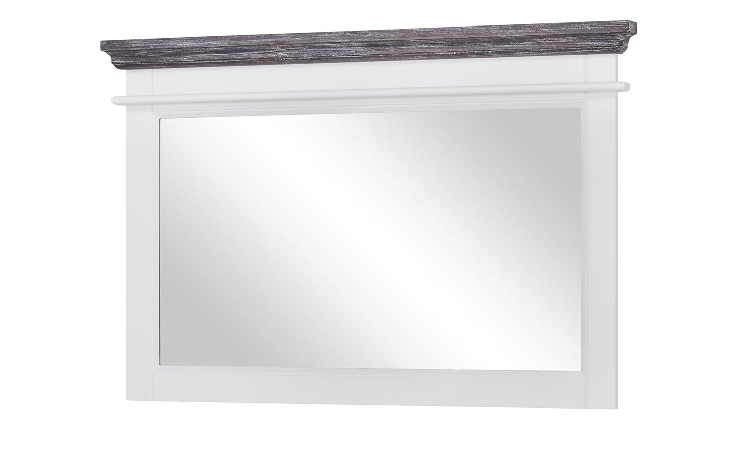 Oglinda Cabana Alb Si Gri, 116 Cm