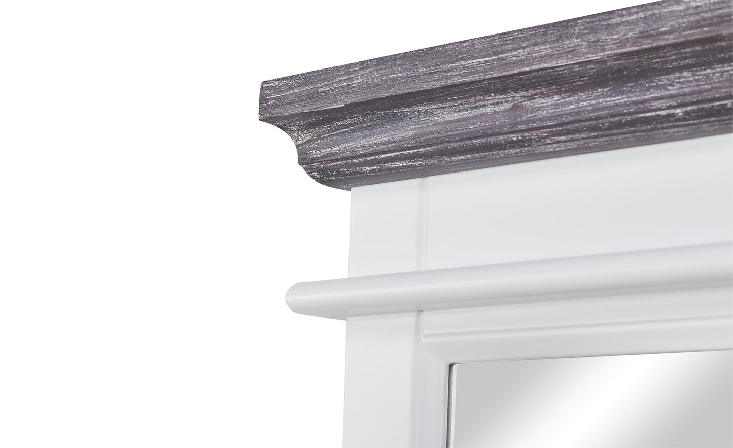 Oglinda Cabana Alb Si Gri, 116 Cm