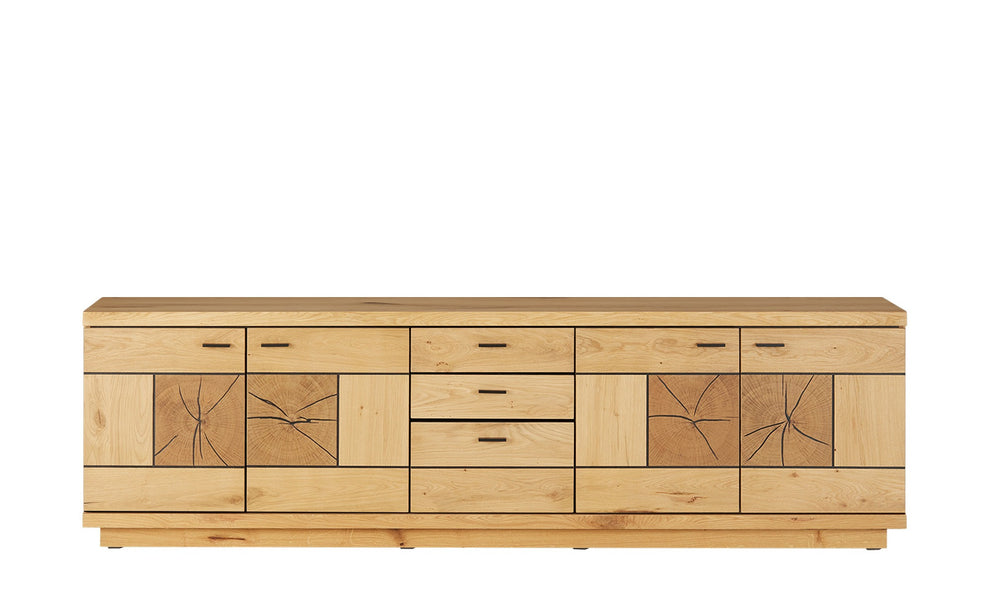 Comoda Tv Cu 4 Usi si 3 Sertare Dakota, Furniruit, 225.3 Cm
