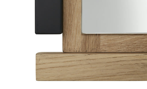 Oglinda Reno, Smoked Oak Furnir Din Lemn Masiv, 100 Cm