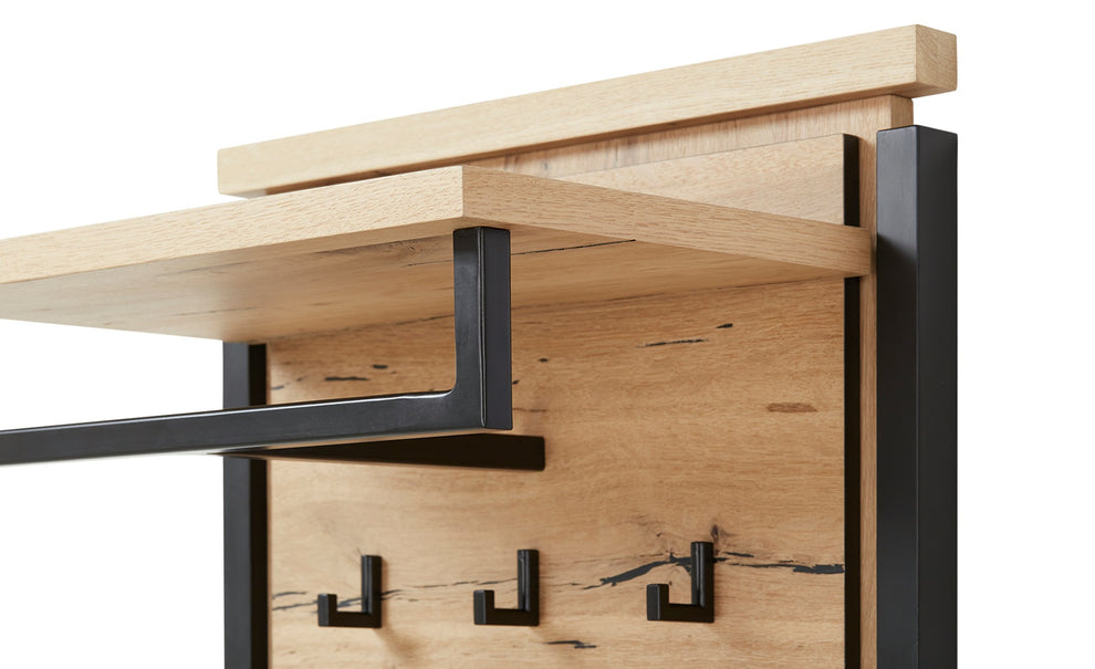 Cuier Reno Smoked Oak, Furnir Din Lemn Masiv 55 Cm