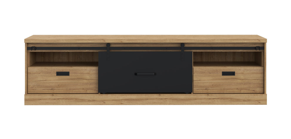 Comoda Tv Kaszimiro, Natur, 203,2 x 56,2 x 52 Cm