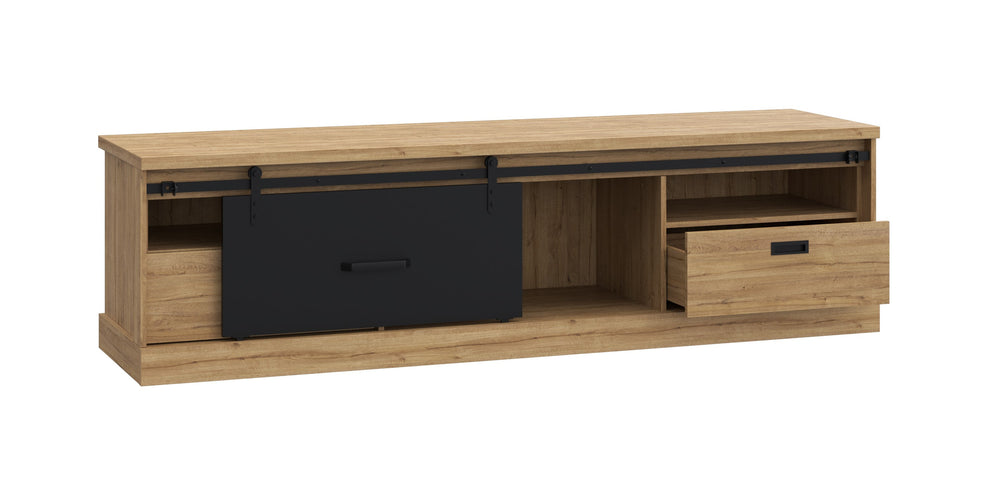 Comoda Tv Kaszimiro, Natur, 203,2 x 56,2 x 52 Cm