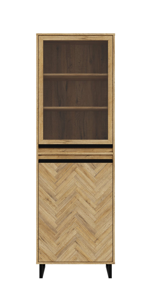 Vitrina Solletico Stejar Bartex Si Stejar Spica, 63.4 Cm