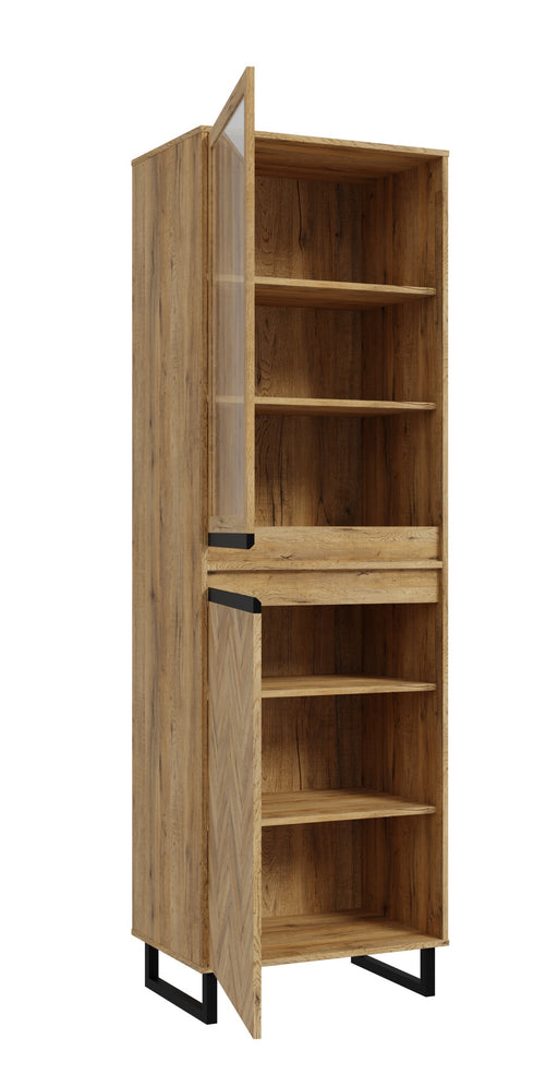 Vitrina Solletico Stejar Bartex Si Stejar Spica, 63.4 Cm