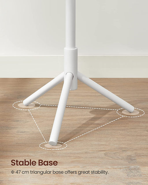 Cuier Pentru Haine Autoportant Alb, 47 Cm