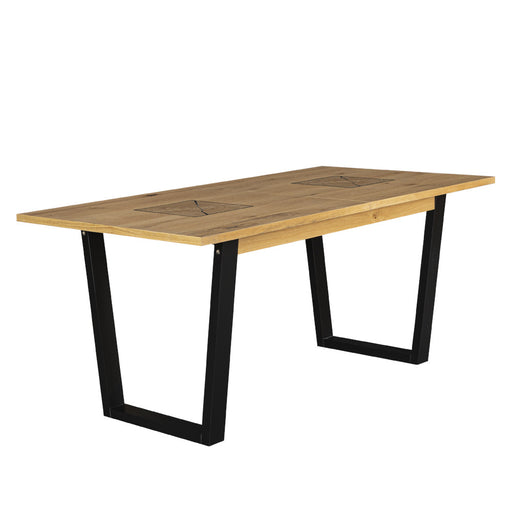 Masa Extensibila Urbano Oak, Stejar Rustic Si Negru, 180/230 X 76.5 X 90 Cm