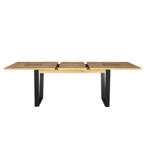 Masa Extensibila Urbano Oak, Stejar Rustic Si Negru, 160/210 X 76.5 X 90 Cm