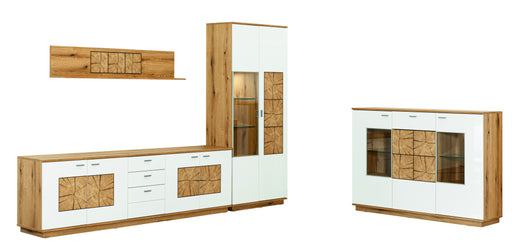 Polita Dakota White, Alb Si Natur, 150 Cm