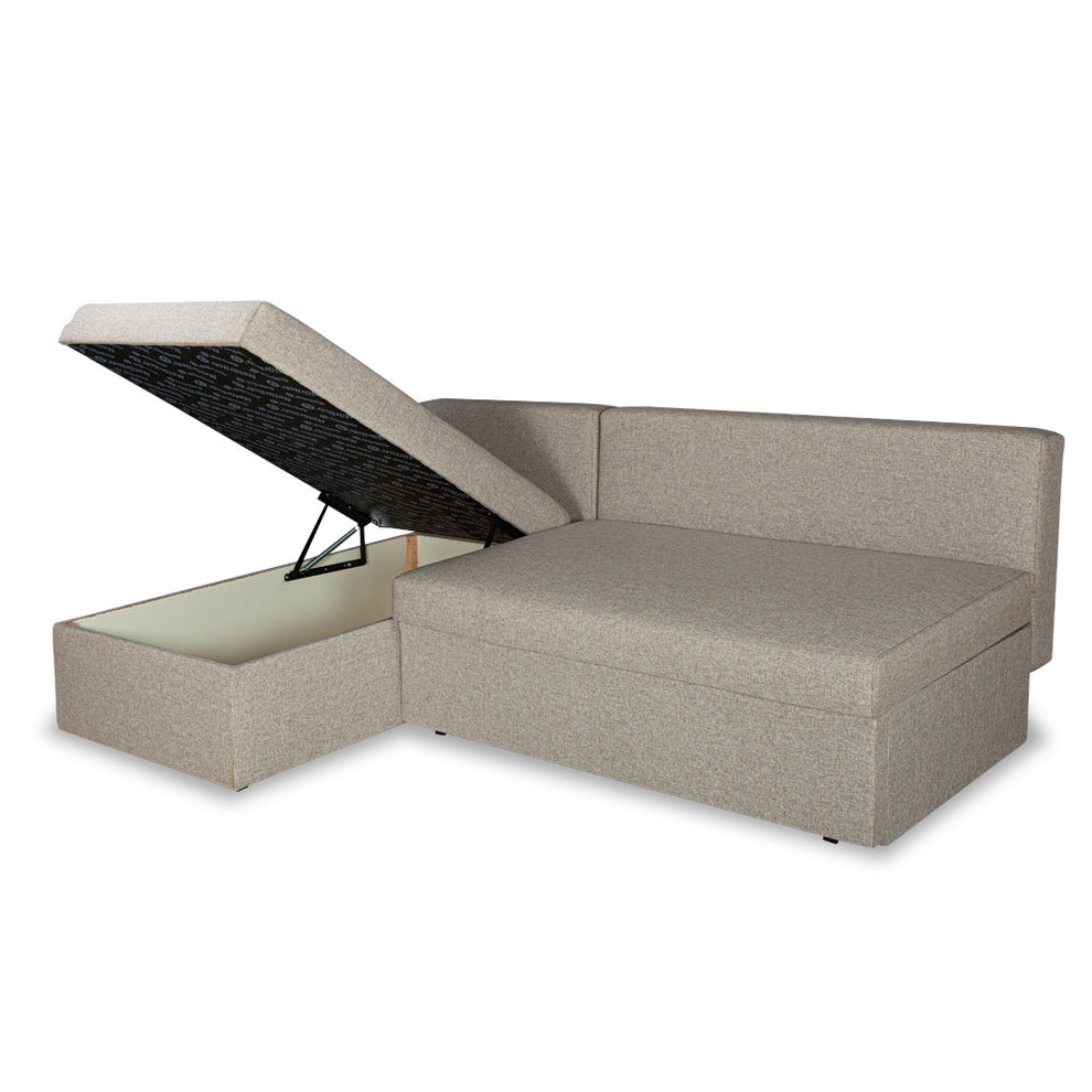 Coltar Extensibil Cu Lada Vario, Interschimbabil Stanga/Dreapta, Gri, 220 X 80 X 155 Cm