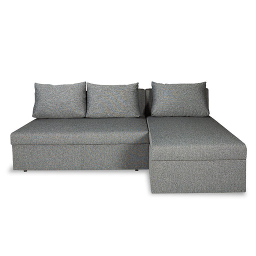 Coltar Extensibil Cu Lada, Vario Interschimbabil Stanga/Dreapta, Gri Inchis, 220 X 80 X 155 Cm