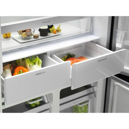 Combină Frigorifica Electrolux ELT9VE52M0, Frost Free, Clasa E, 522 Litri, Negru&Sticla Lucioasa, 190 x 90,9 x 69 Cm