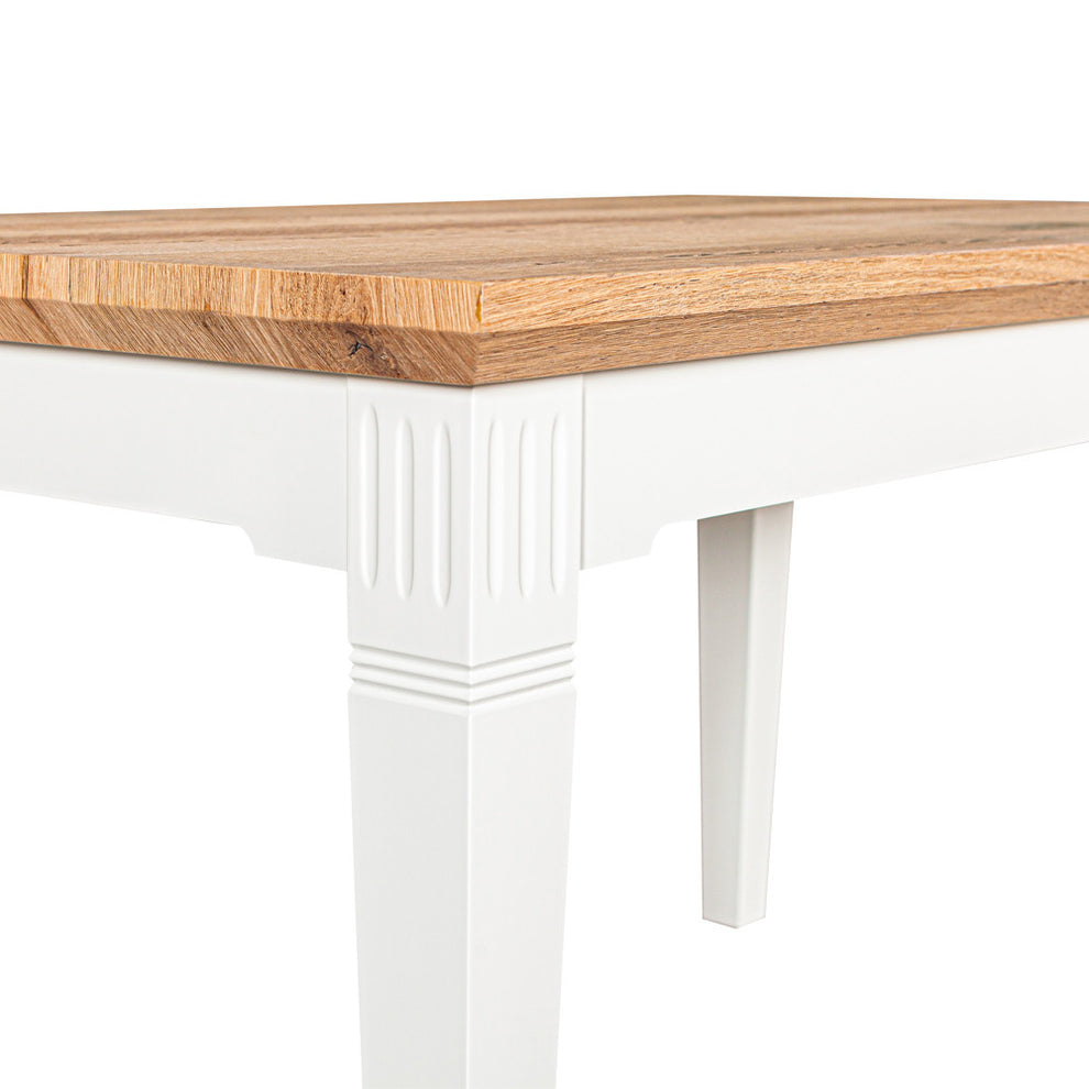 Masa Cafea Tivoli Alb Si Natur, 120 Cm