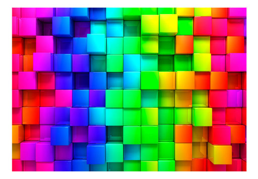 Fototapet Colourful Cubes 350 x 245 Cm-Resigilat