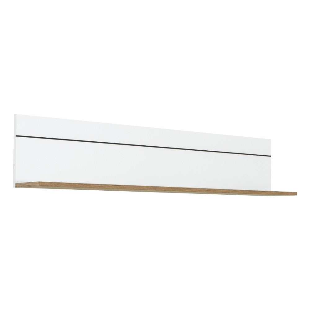 Set Living Urbano White Cu Polita, 285 cm